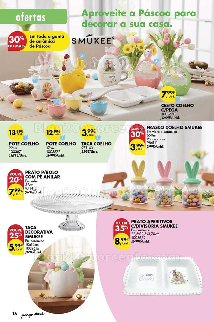 Antevisão Folheto PINGO DOCE Bazar Páscoa Promoções de 3 março a 6 abril