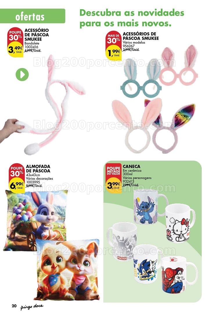 Antevisão Folheto PINGO DOCE Bazar Páscoa Promoções de 3 março a 6 abril