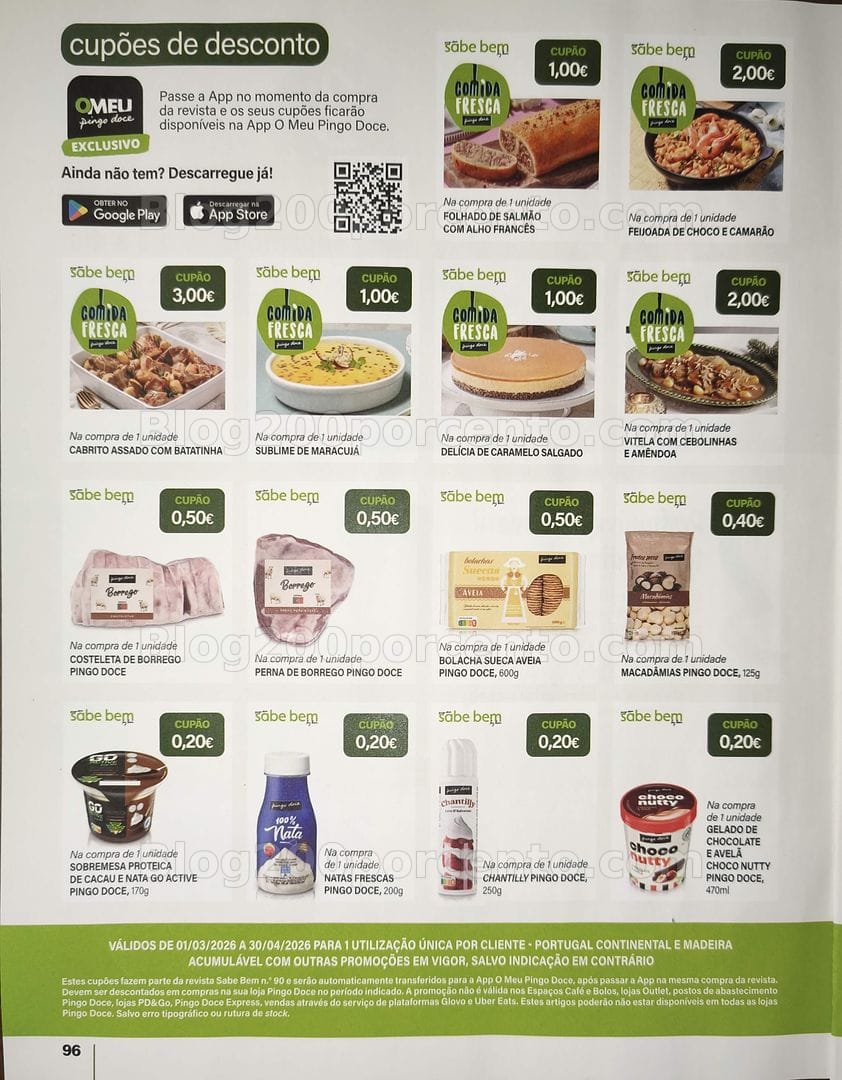 PINGO DOCE Sabe Bem Especial Páscoa (março e abril) e os seus vales de desconto!