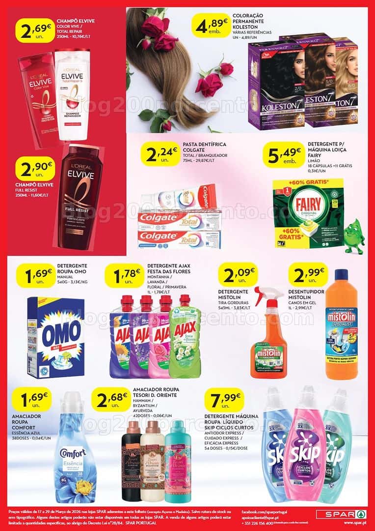 Antevisão Folheto SPAR Promoções de 17 a 29 março
