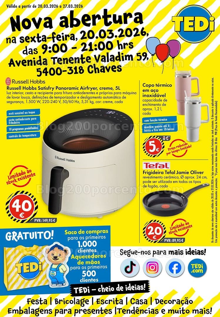 Antevisão Folheto TEDI Promoções de 20 a 27 março