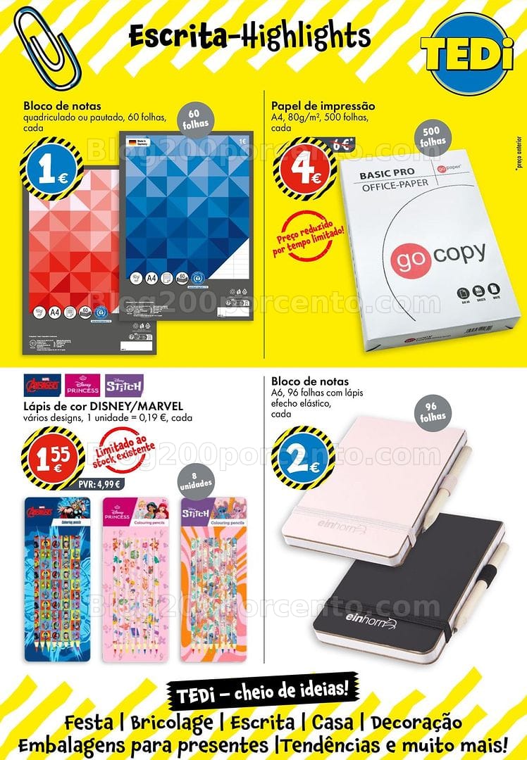 Antevisão Folheto TEDI Promoções de 20 a 27 março