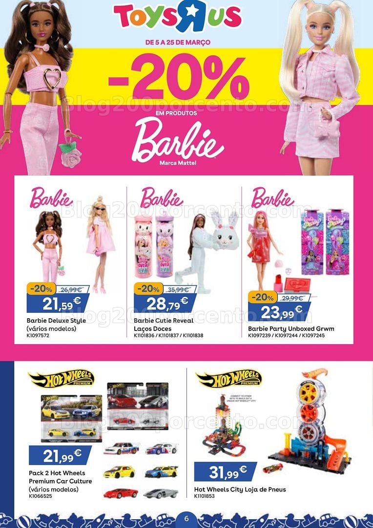 Antevisão Folheto TOYSRUS Promoções de 5 a 25 março