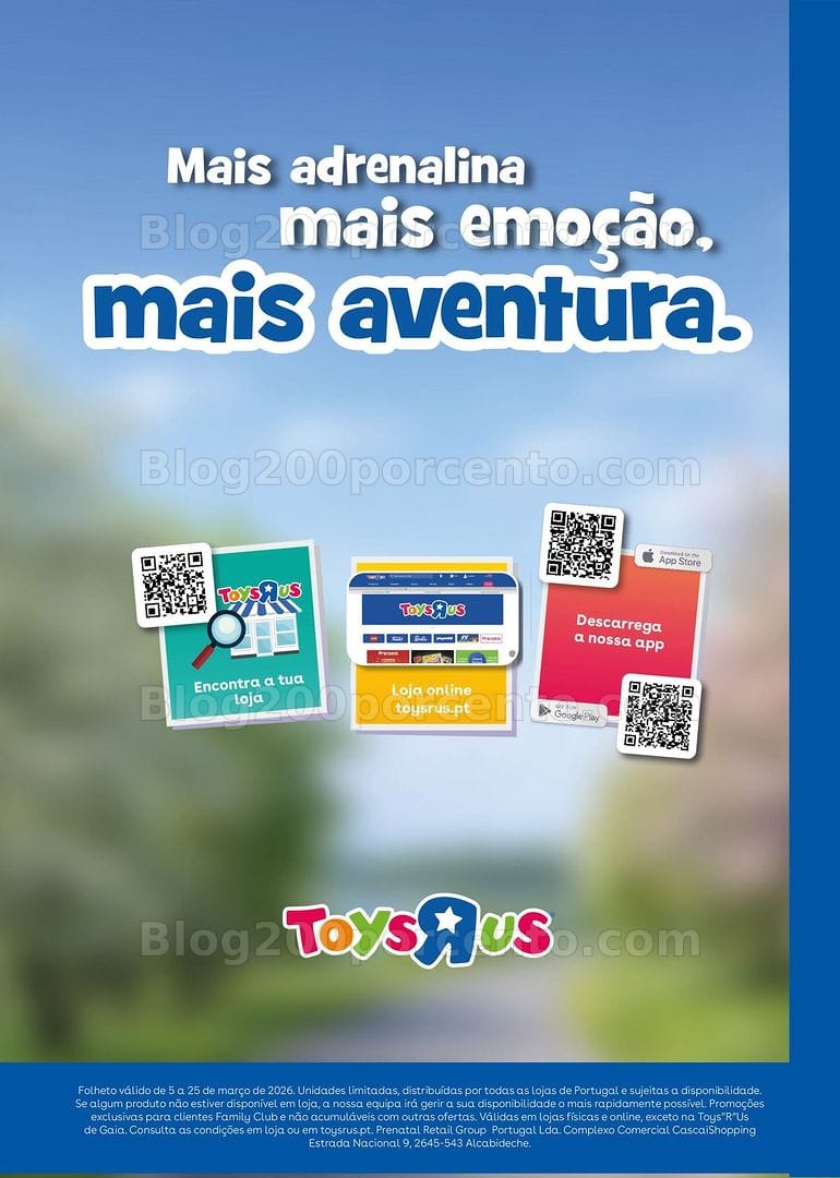 Antevisão Folheto TOYSRUS Promoções de 5 a 25 março