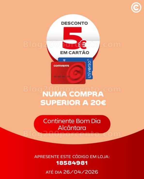ALERTA - 4 novos cupões de desconto CONTINENTE para aproveitar até 19 abril!