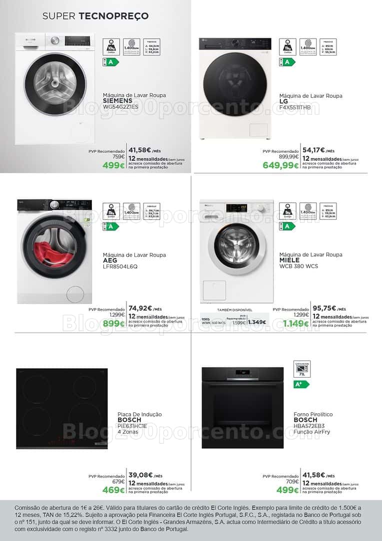 Antevisão Folheto EL CORTE INGLÉS Tecnologia Promoções até 26 abril