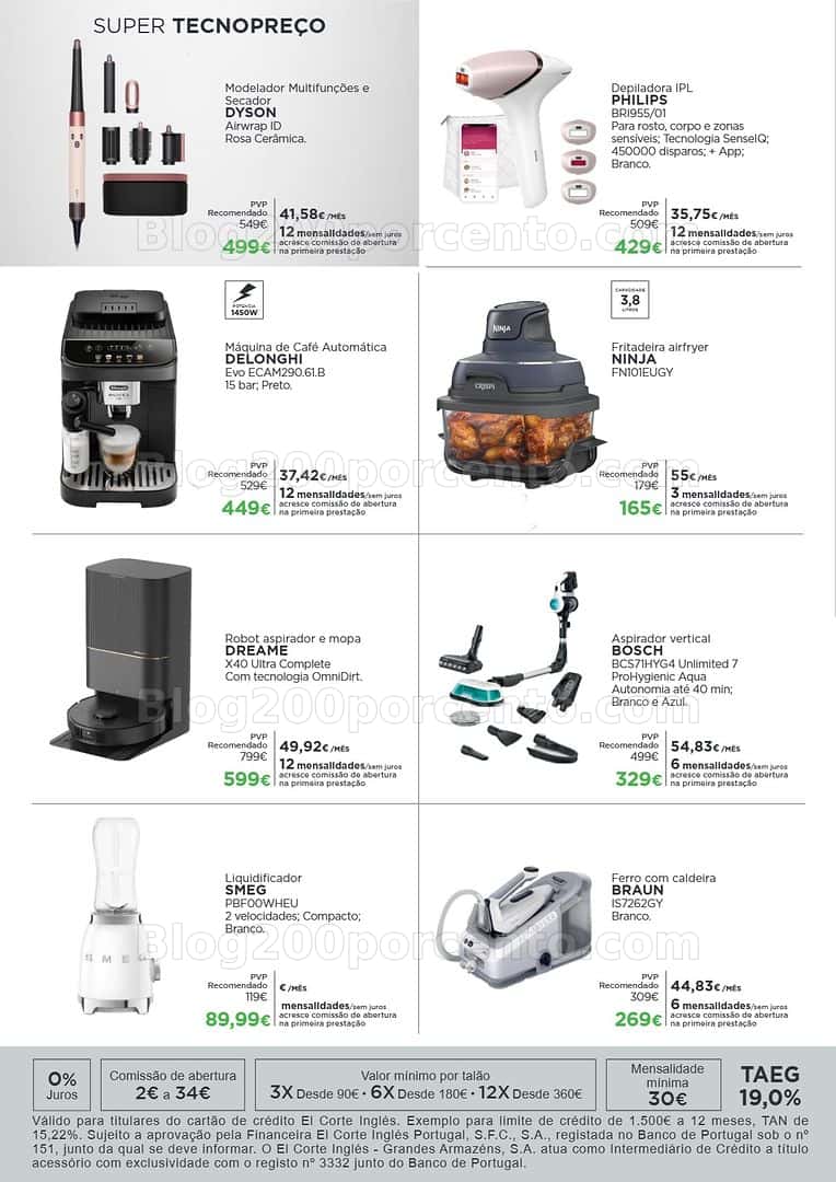 Antevisão Folheto EL CORTE INGLÉS Tecnologia Promoções até 26 abril