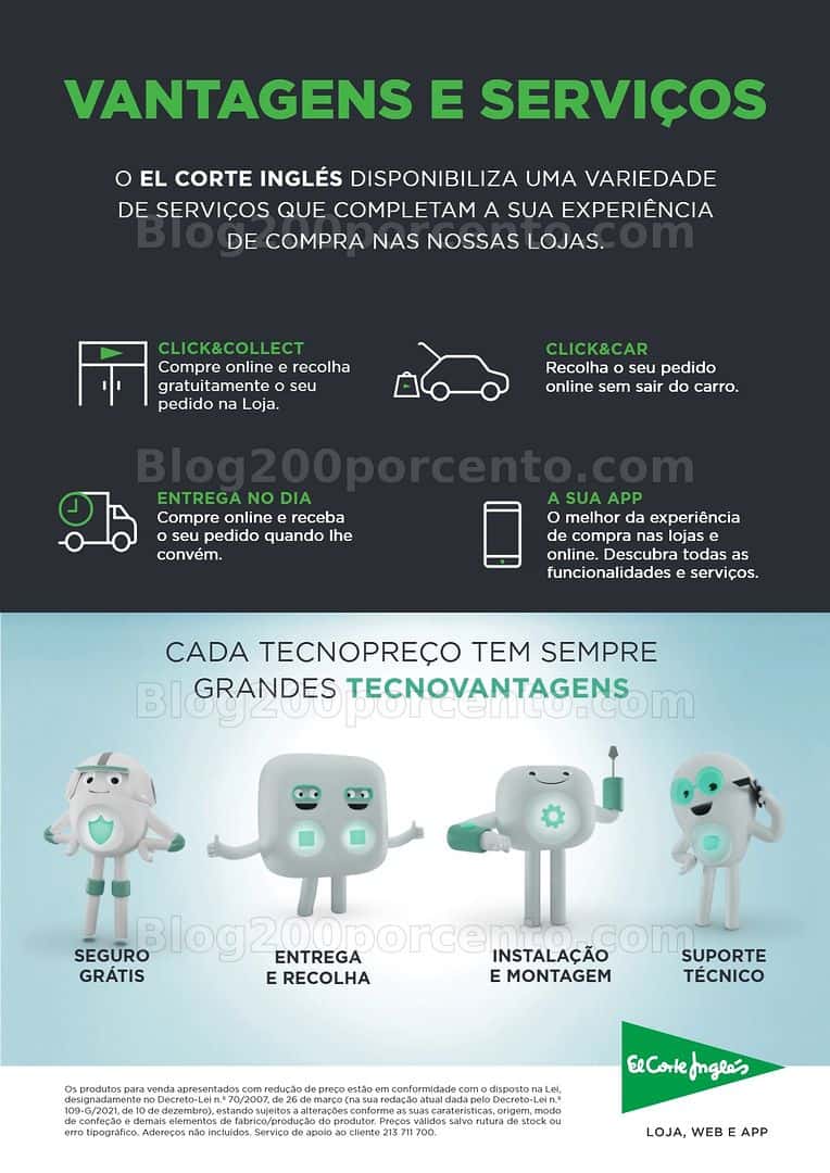 Antevisão Folheto EL CORTE INGLÉS Tecnologia Promoções até 26 abril