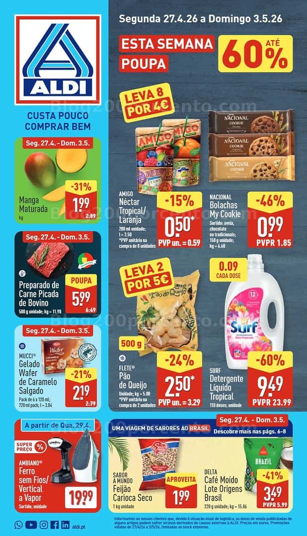 Antevisão Folheto ALDI Promoções de 27 abril a 3 maio