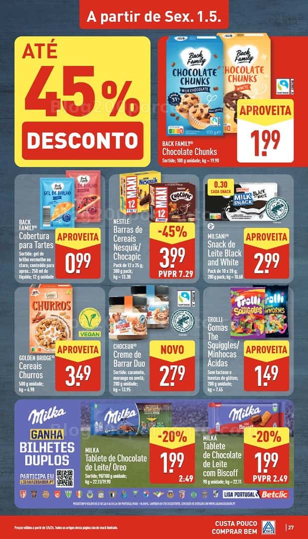 Antevisão Folheto ALDI Promoções de 27 abril a 3 maio