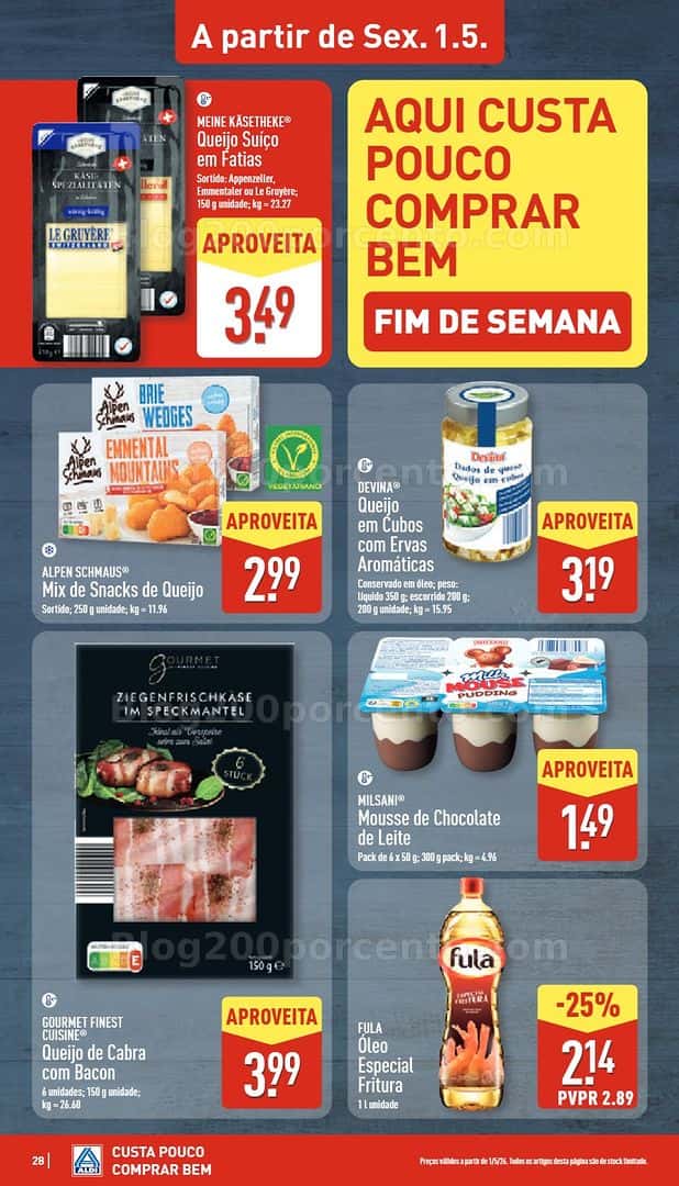 Antevisão Folheto ALDI Promoções de 27 abril a 3 maio