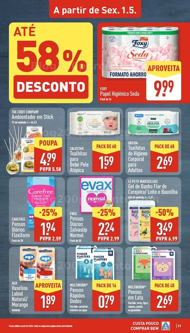 Antevisão Folheto ALDI Promoções de 27 abril a 3 maio