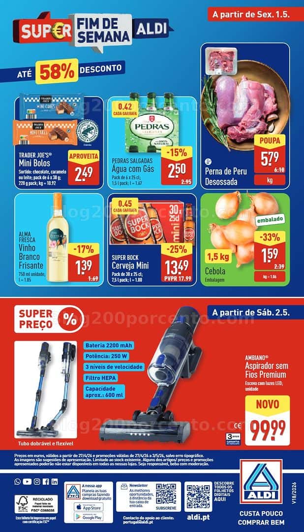 Antevisão Folheto ALDI Promoções de 27 abril a 3 maio