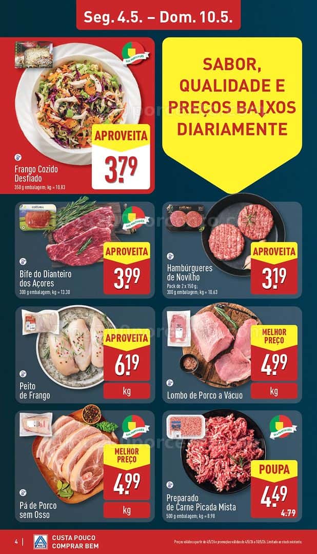 Antevisão Folheto ALDI Promoções de 4 a 10 maio