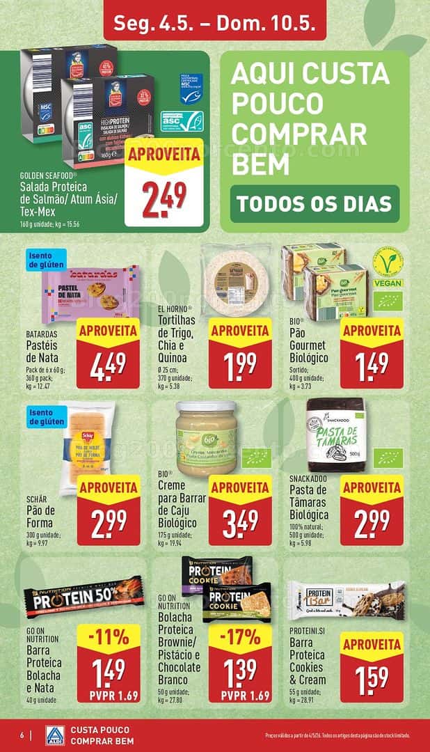Antevisão Folheto ALDI Promoções de 4 a 10 maio