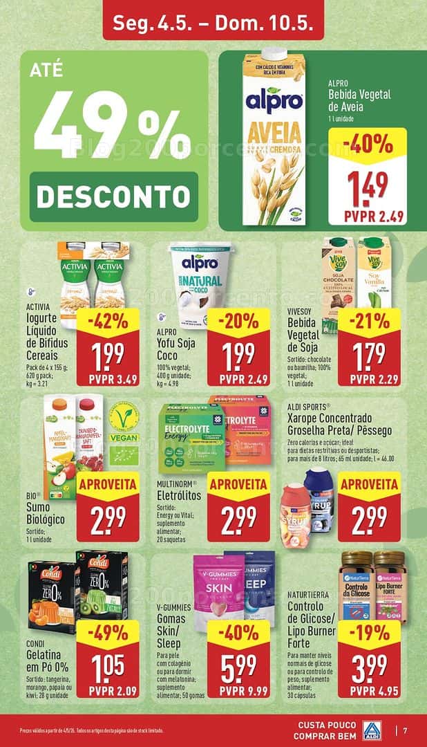 Antevisão Folheto ALDI Promoções de 4 a 10 maio