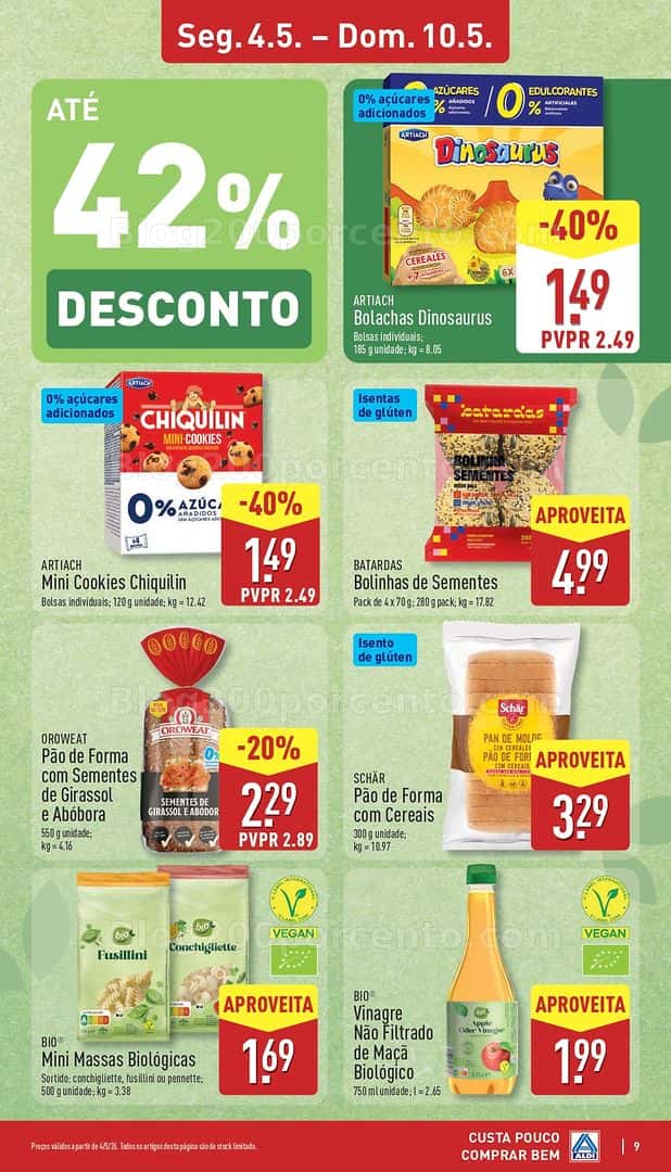 Antevisão Folheto ALDI Promoções de 4 a 10 maio