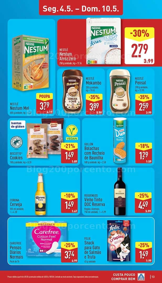 Antevisão Folheto ALDI Promoções de 4 a 10 maio