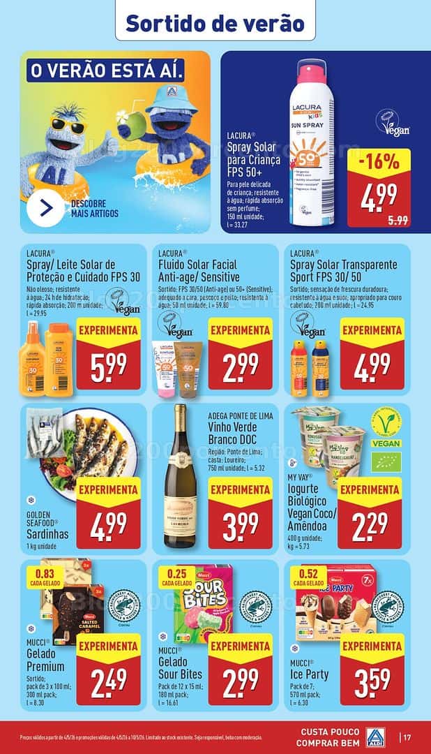 Antevisão Folheto ALDI Promoções de 4 a 10 maio