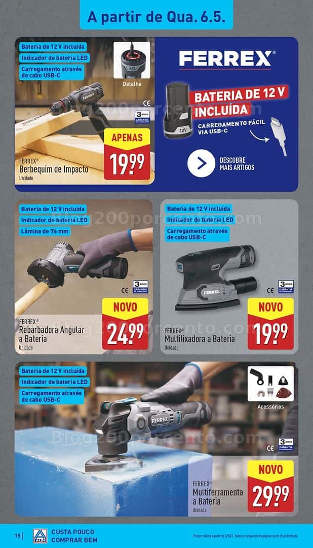 Antevisão Folheto ALDI Promoções de 4 a 10 maio