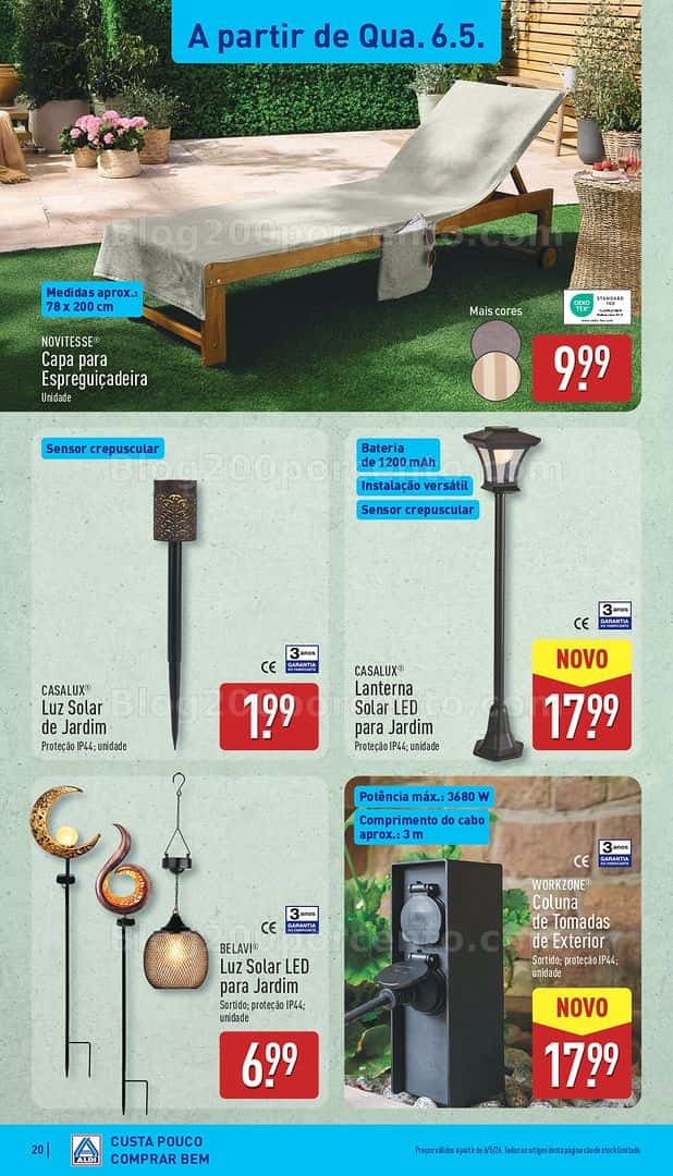 Antevisão Folheto ALDI Bazar Promoções de 6 a 10 maio