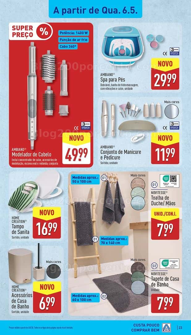 Antevisão Folheto ALDI Promoções de 4 a 10 maio