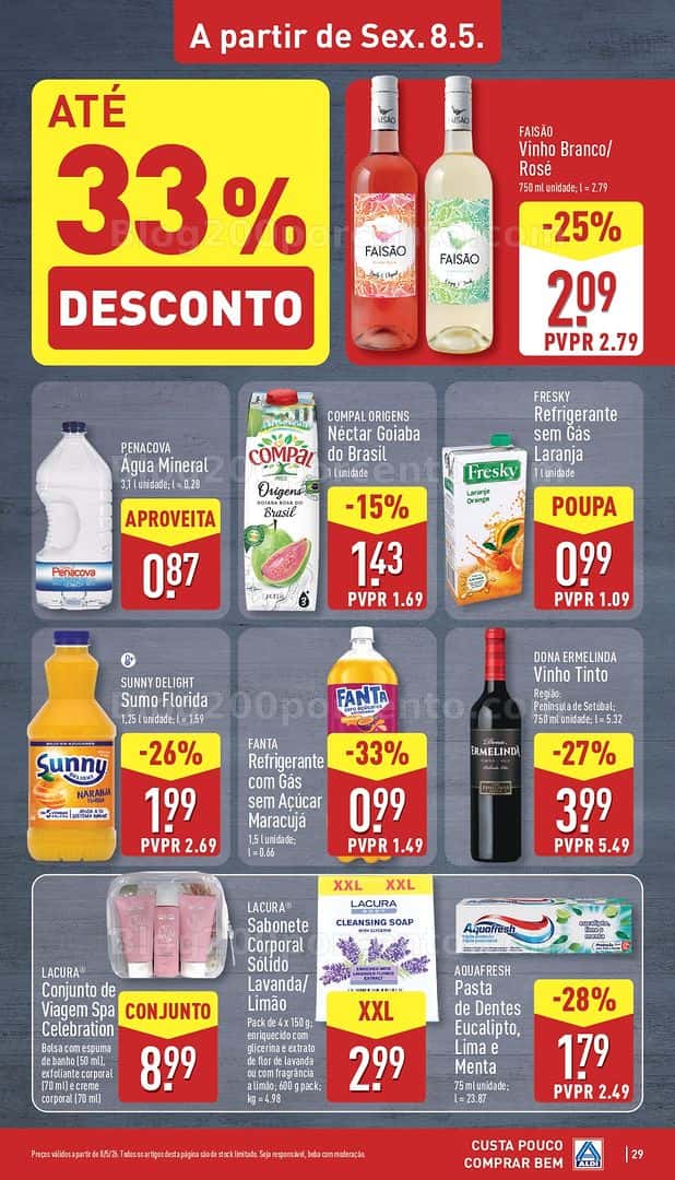 Antevisão Folheto ALDI Promoções de 4 a 10 maio