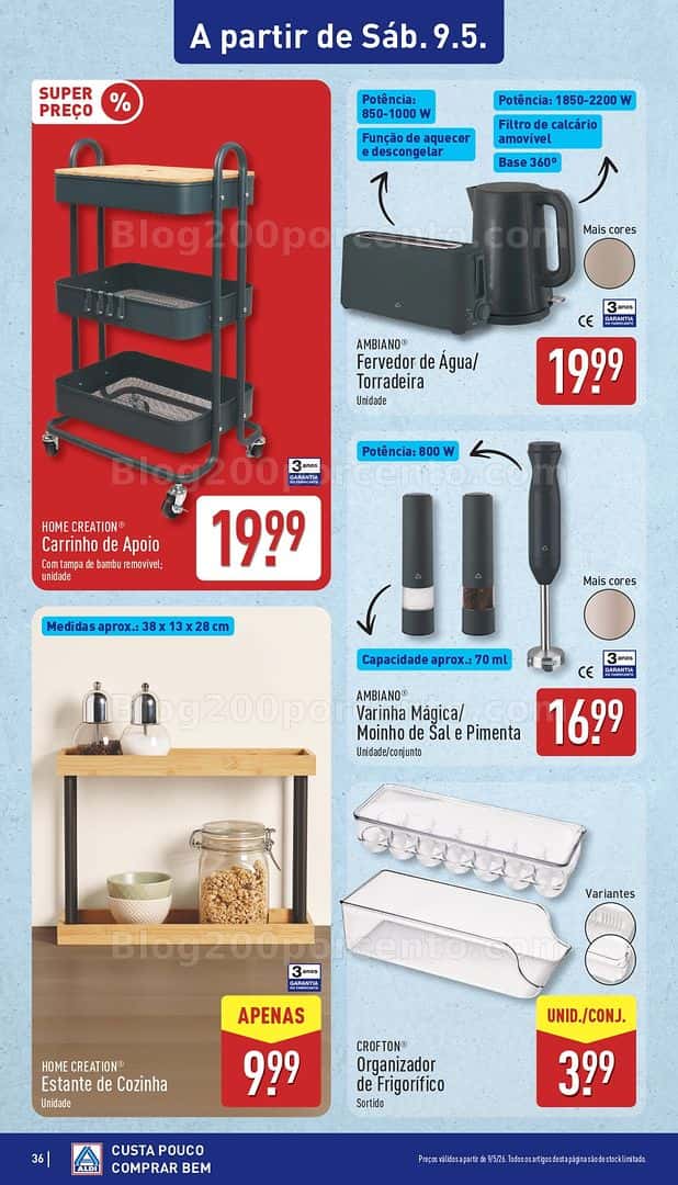 Antevisão Folheto ALDI Promoções de 4 a 10 maio