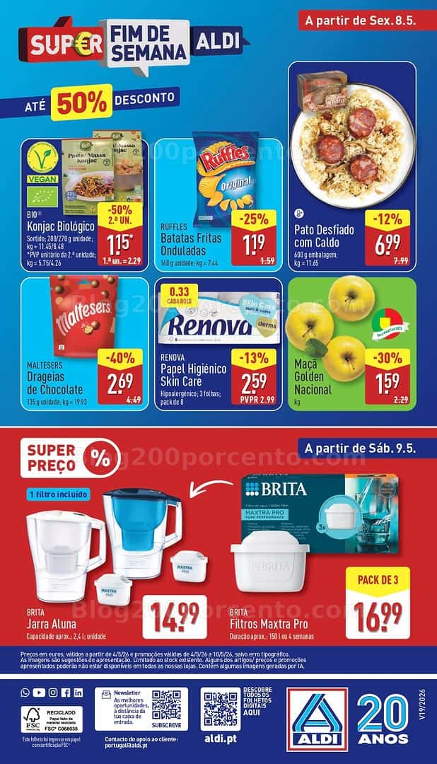 Antevisão Folheto ALDI Promoções de 4 a 10 maio