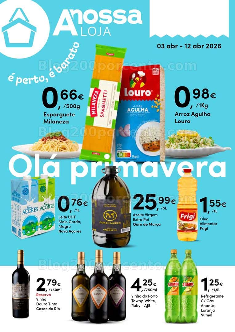 Antevisão Folheto A NOSSA LOJA Promoções de 3 a 12 abril