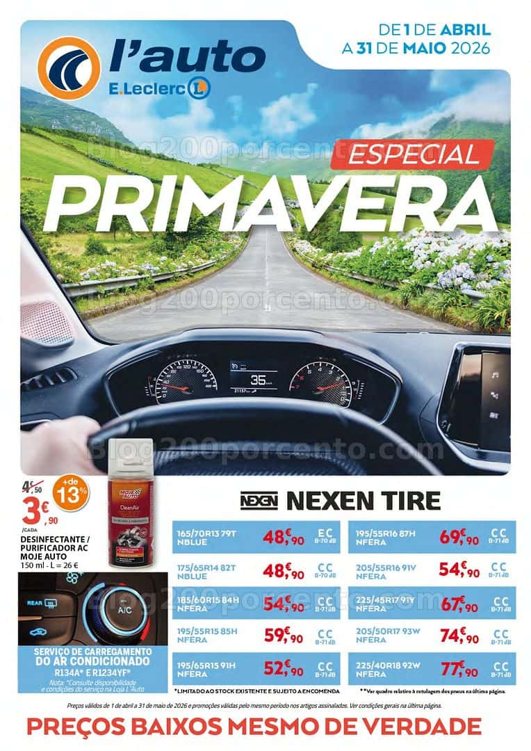 Antevisão Folheto E-LECLERC Auto Promoções de 1 abril a 31 maio