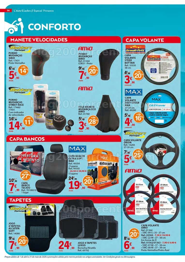 Antevisão Folheto E-LECLERC Auto Promoções de 1 abril a 31 maio