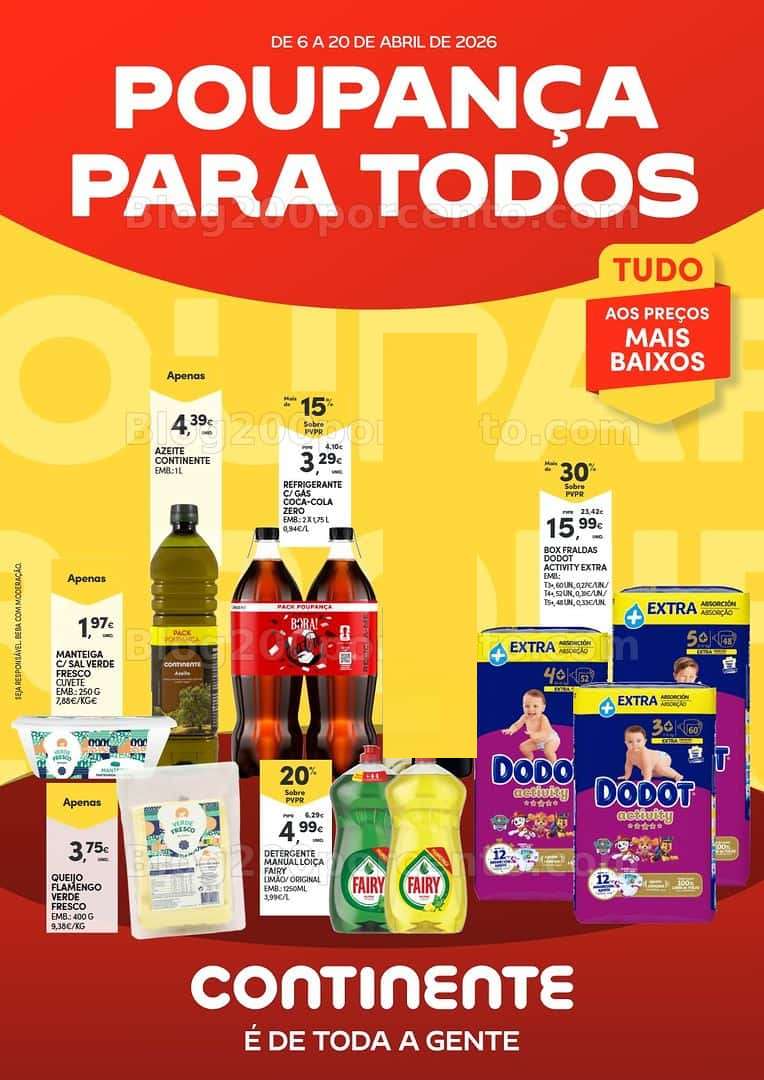 Antevisão Folheto CONTINENTE Açores Especial Poupança Promoções de 6 a 20 abril