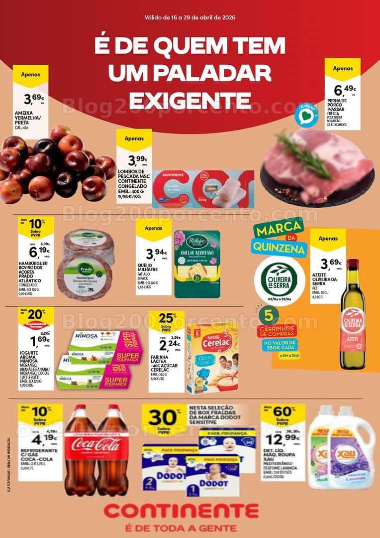 Antevisão Folheto CONTINENTE Açores Promoções de 16 a 29 abril