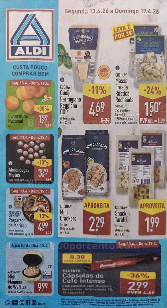Antevisão Folheto ALDI Promoções de 13 a 19 abril