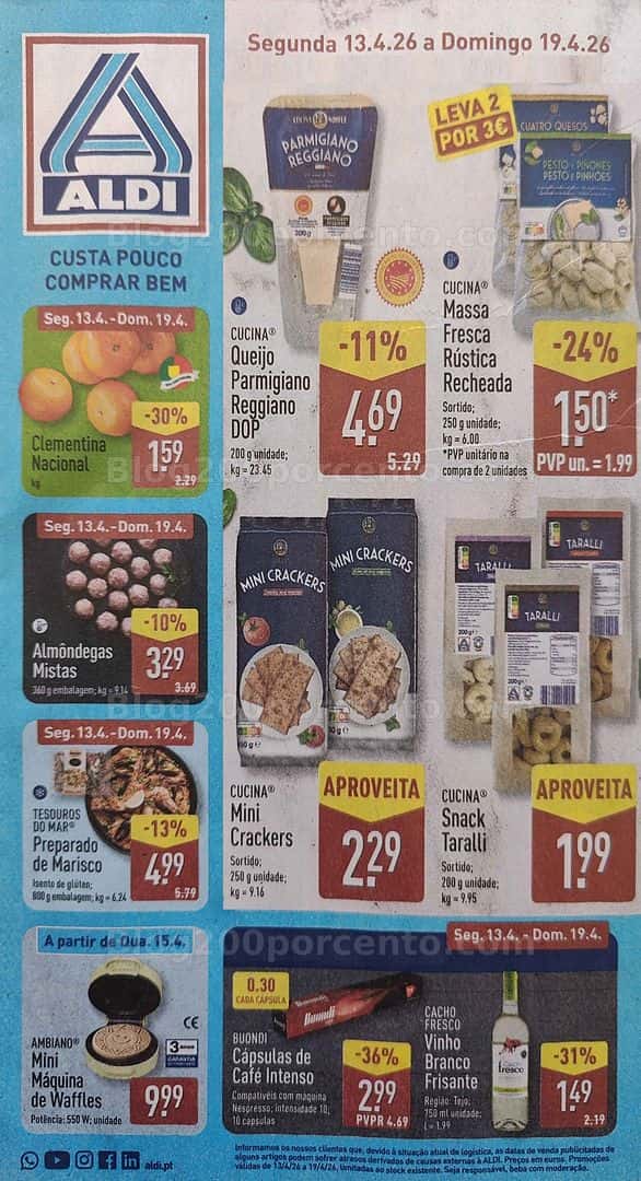 Antevisão Folheto ALDI Promoções de 13 a 19 abril