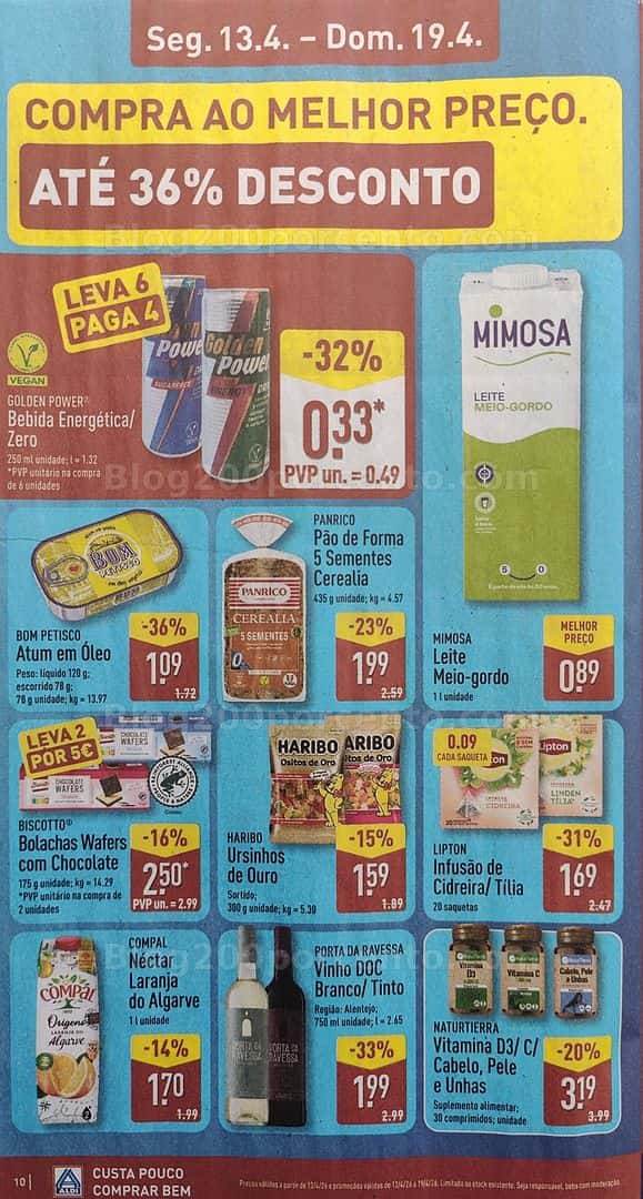 Antevisão Folheto ALDI Promoções de 13 a 19 abril