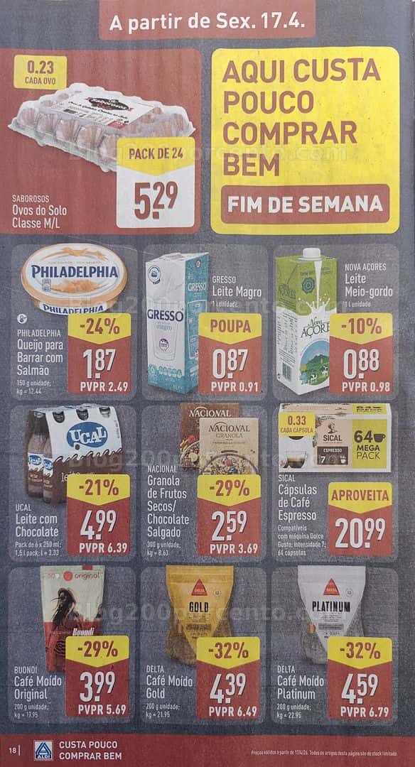 Antevisão Folheto ALDI Promoções de 13 a 19 abril