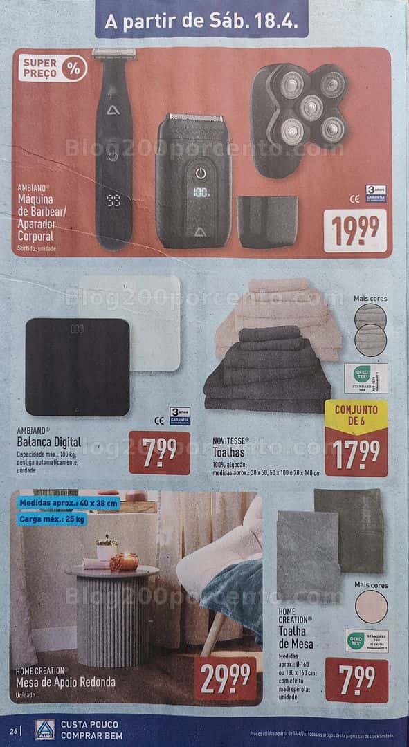 Antevisão Folheto ALDI Promoções de 13 a 19 abril