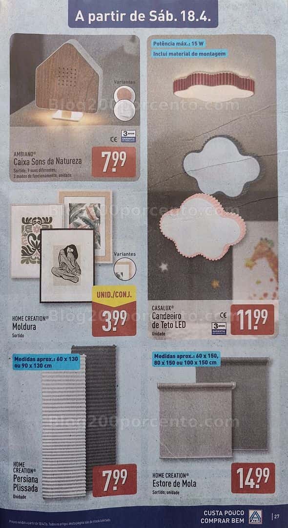Antevisão Folheto ALDI Promoções de 13 a 19 abril
