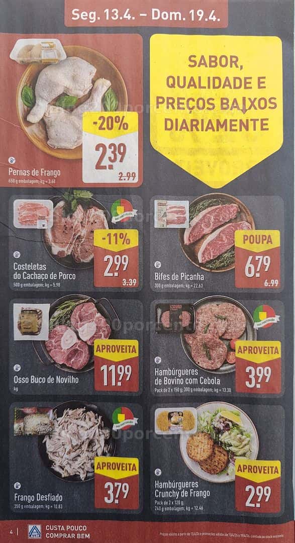 Antevisão Folheto ALDI Promoções de 13 a 19 abril