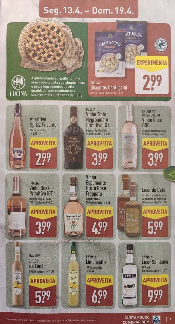 Antevisão Folheto ALDI Promoções de 13 a 19 abril