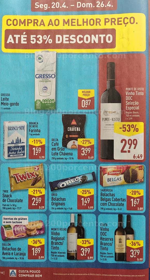 Antevisão Folheto ALDI Promoções de 20 a 26 abril