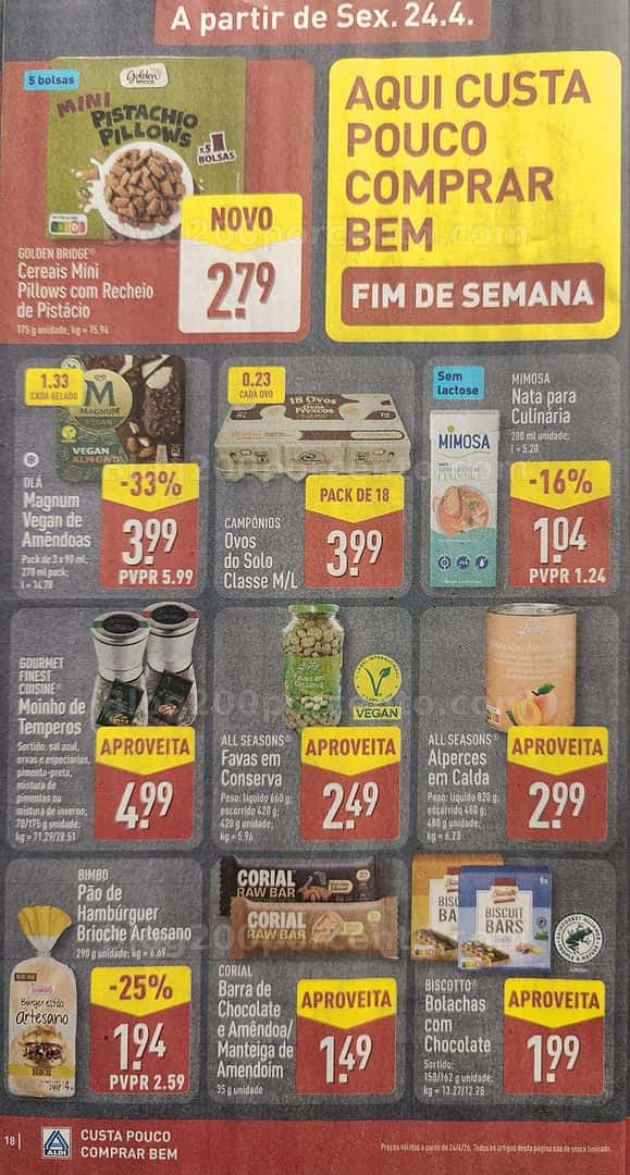Antevisão Folheto ALDI Promoções de 20 a 26 abril
