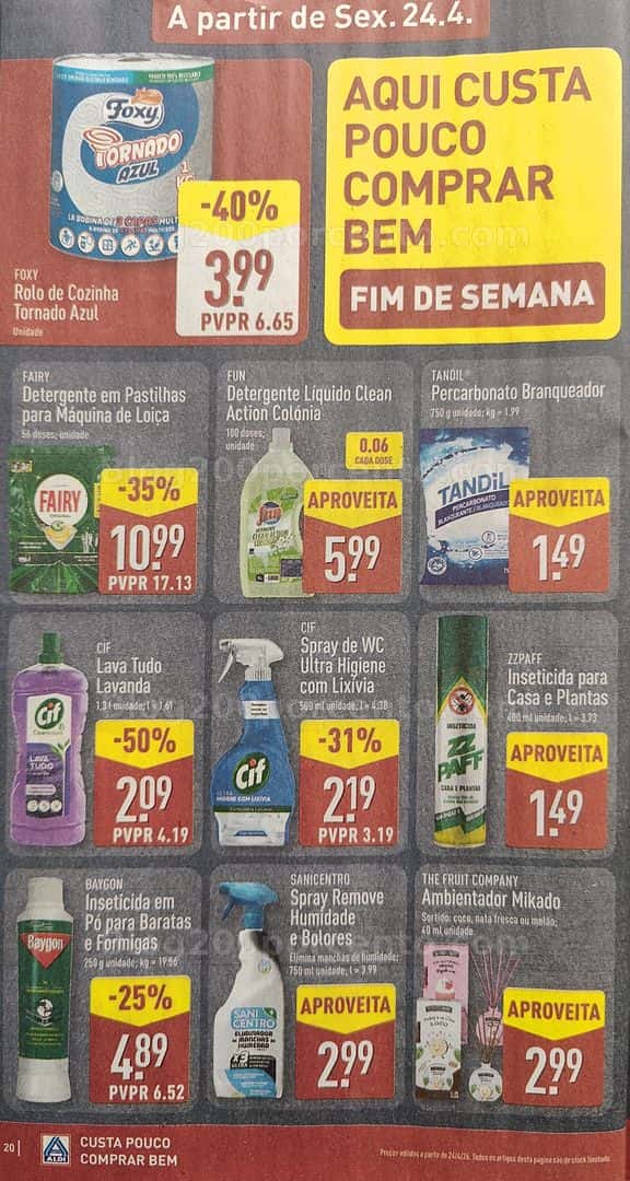 Antevisão Folheto ALDI Promoções de 20 a 26 abril