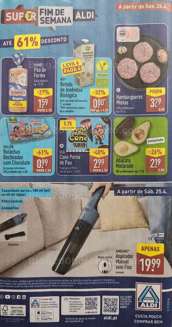 Antevisão Folheto ALDI Promoções de 20 a 26 abril