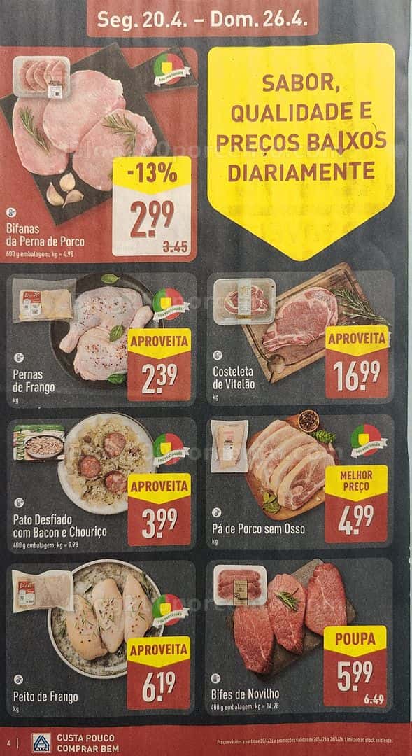 Antevisão Folheto ALDI Promoções de 20 a 26 abril