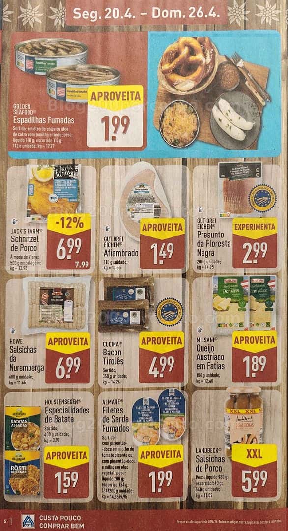 Antevisão Folheto ALDI Promoções de 20 a 26 abril
