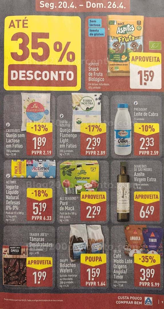 Antevisão Folheto ALDI Promoções de 20 a 26 abril