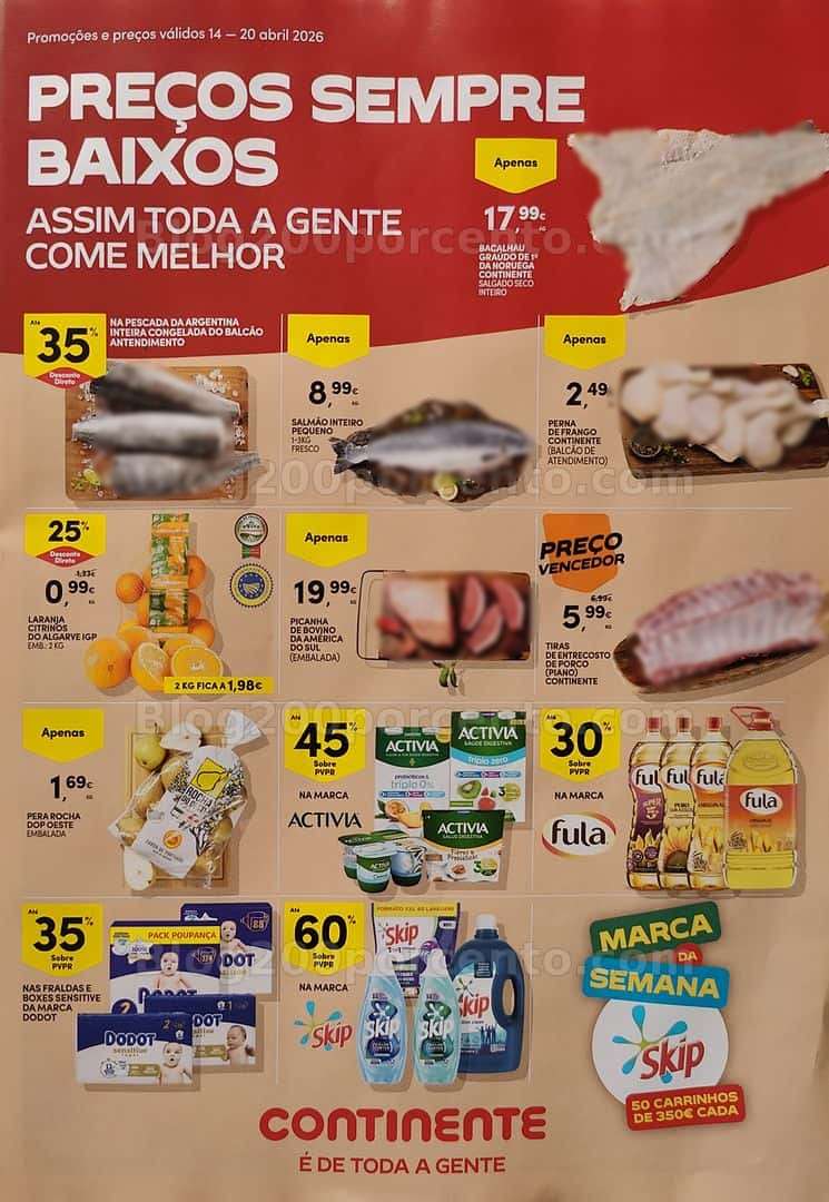 Antevisão Folheto CONTINENTE Promoções de 14 a 20 abril